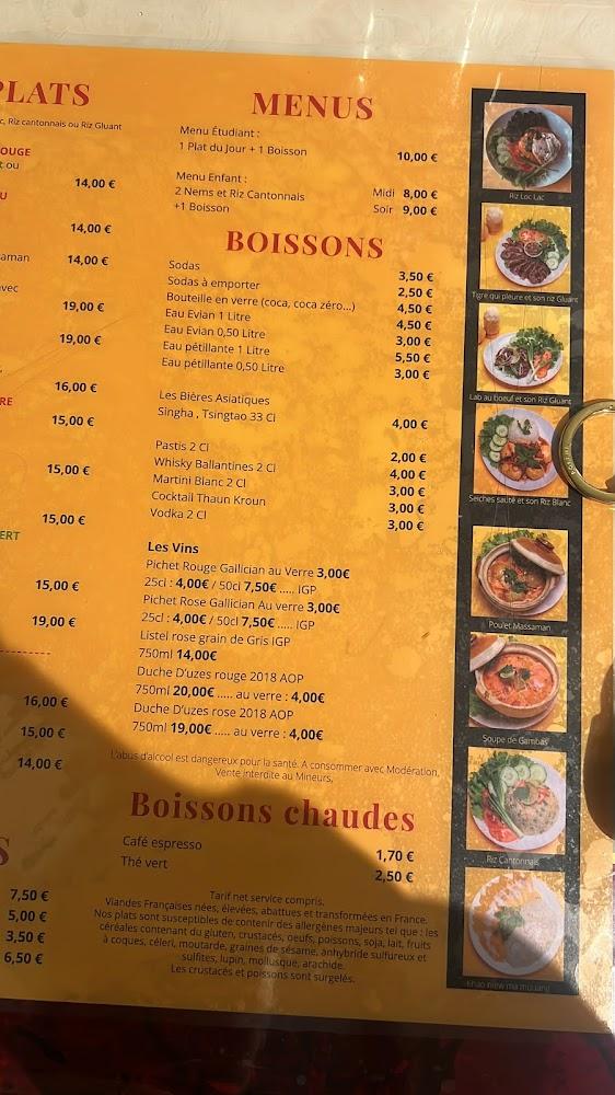 Restaurant Thaun Kroun - Menu Image 4